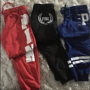 Pink skinny joggers. Worn only a couple times.